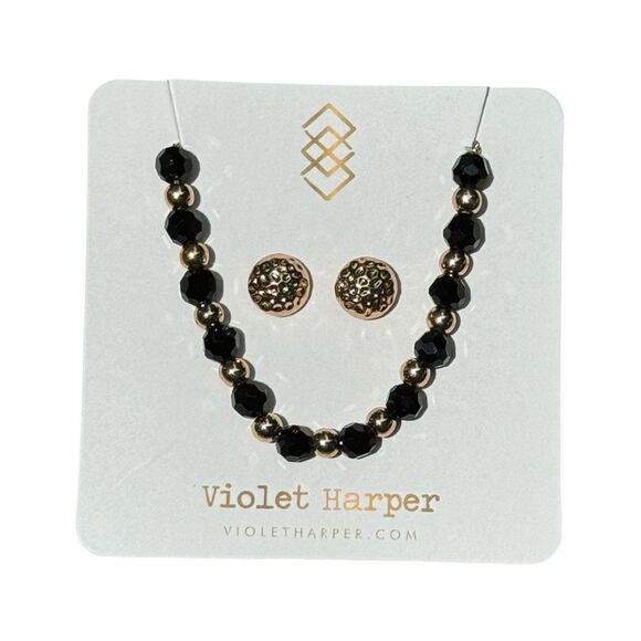 Violet Harper “Morgan” Beaded Bracelet & Earring Set NWT - Picture 1 of 6